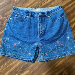 Tommy Hilfiger Blue Floral Jean Shorts